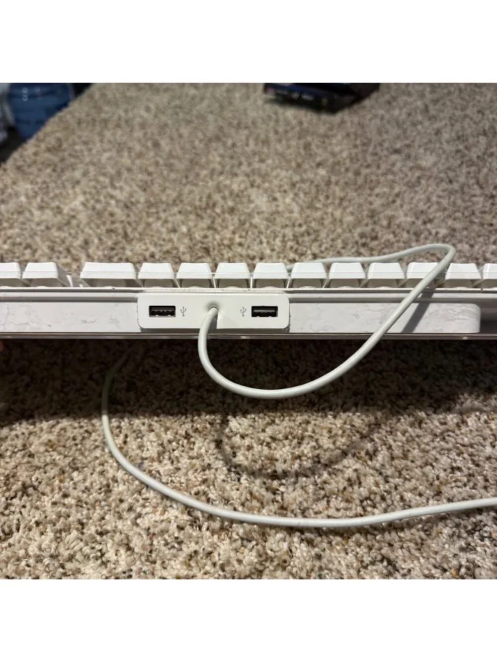 Apple Keyboard A1048 Wired USB White Full Size Numpad Vintage Mac G4 G5 iMac